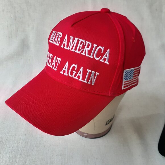 MAGA - 45-47 - Red Baseball Cap - Adjustable Fit - Picture 6 of 9